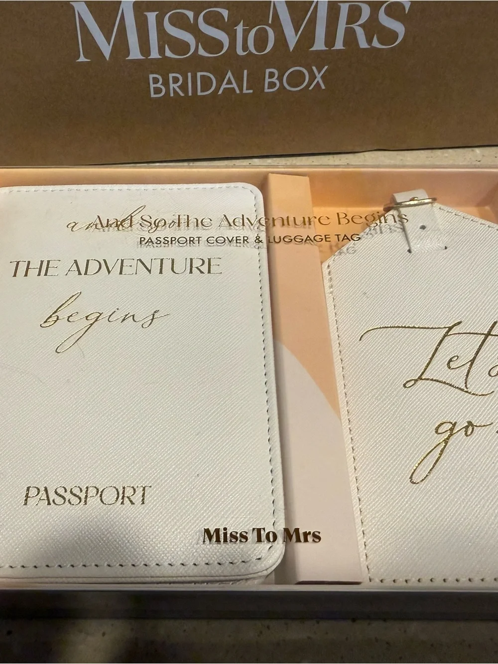 Miss to Mrs. Bridal Box + Honeymoon Travel Set